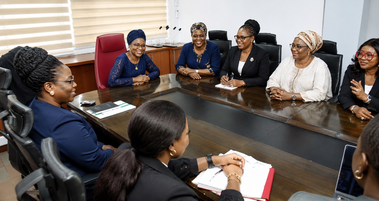 Business team working together